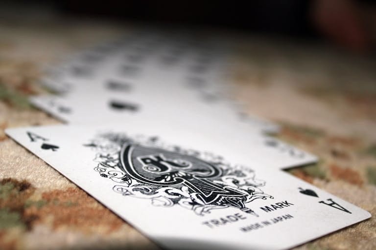 Ace of Spades, in a card that spells "trademark".