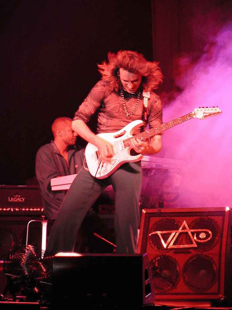 Steve Vai performing in a live concert