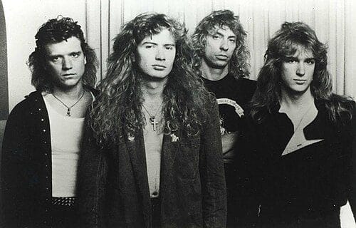 Megadeth en 1986, año en el que publicaron su famoso Peace Sells... But Who's Buying?