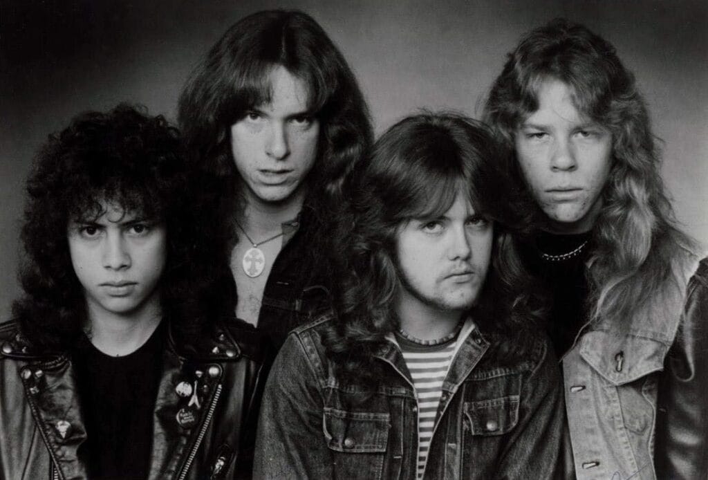Metallica en los años 1983-1986 en las épocas más thrash